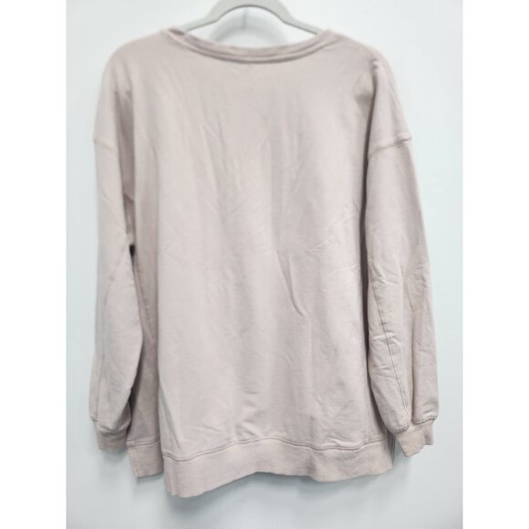 Wildfox Womens Sweatshirt XL Pink But First Cocktails Pullover Lounge Athleasure - Picture 8 of 9